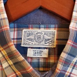Lucky Brand Cowboy Shirt Button Down Size L